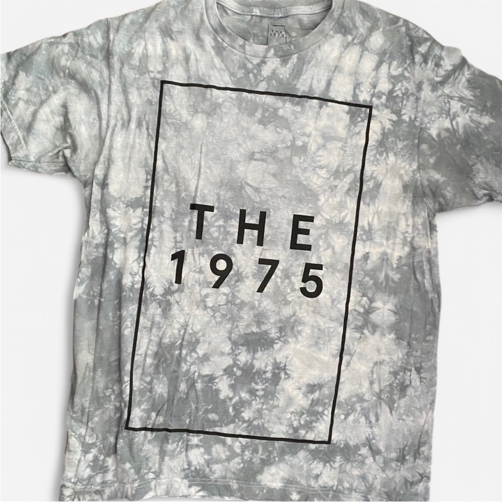 The 1975 Tie Dye‎ Band Concert Tee Shirt - Size Unisex Medium - Grey